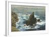 Land's End, 1872 (Oil on Board)-John Brett-Framed Giclee Print