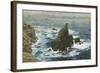 Land's End, 1872 (Oil on Board)-John Brett-Framed Giclee Print