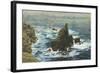 Land's End, 1872 (Oil on Board)-John Brett-Framed Giclee Print