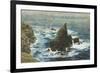 Land's End, 1872 (Oil on Board)-John Brett-Framed Giclee Print