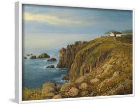 Land'S End In Cornwall-kirilstanchev-Framed Art Print