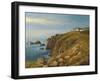 Land'S End In Cornwall-kirilstanchev-Framed Art Print