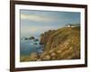 Land'S End In Cornwall-kirilstanchev-Framed Art Print