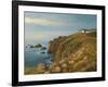 Land'S End In Cornwall-kirilstanchev-Framed Art Print