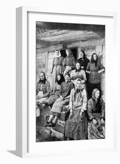 Land-Working Women, East Prussia, 1922-Georg Haeckel-Framed Giclee Print