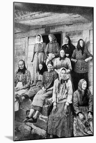 Land-Working Women, East Prussia, 1922-Georg Haeckel-Mounted Giclee Print