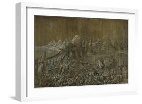 Landaknechten, Battle on a Bridge-Albrecht Altdorfer-Framed Giclee Print