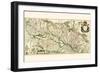 Landgravate Of Alsace, With Sundgau And Breisgau-Willem Janszoon Blaeu-Framed Art Print