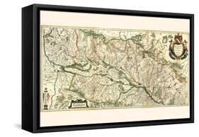 Landgravate Of Alsace, With Sundgau And Breisgau-Willem Janszoon Blaeu-Framed Stretched Canvas