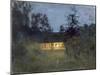 Landhaus in der Abenddämmerung. 1890-er Jahre-Isaak Iljitsch Lewitan-Mounted Giclee Print