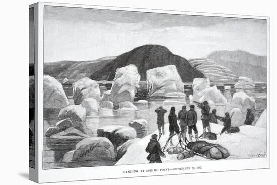 Landing at Eskimo Point, September 29, 1883, Pub. London 1886-J. Steeple Davis-Stretched Canvas