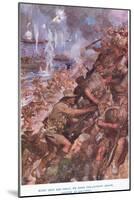 Landing at Gallipoli. Midst Shot and Shell We Made the Narrow Beach-Cyrus Cuneo-Mounted Giclee Print