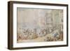 'Landing at Greenwich', c1780-Thomas Rowlandson-Framed Giclee Print