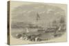 Landing, at the Dockyard Bander, of the Remains of Lord Frederick Fitzclarence, at Bombay-null-Stretched Canvas