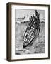 Landing Boat & Breaking Waves Gulf of Guinea 1902-Chris Hellier-Framed Giclee Print