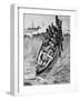 Landing Boat & Breaking Waves Gulf of Guinea 1902-Chris Hellier-Framed Giclee Print