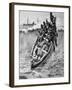 Landing Boat & Breaking Waves Gulf of Guinea 1902-Chris Hellier-Framed Giclee Print