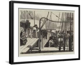 Landing Cotton at Liverpool-Arthur Boyd Houghton-Framed Giclee Print