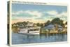 Landing Dock, Peaks Island, Maine-null-Stretched Canvas