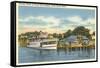 Landing Dock, Peaks Island, Maine-null-Framed Stretched Canvas