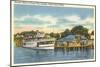 Landing Dock, Peaks Island, Maine-null-Mounted Art Print