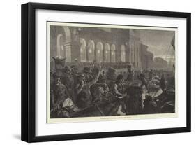 Landing Fish at Billingsgate Market-Charles Joseph Staniland-Framed Giclee Print