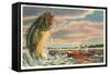 Landing Giant Fish-null-Framed Stretched Canvas