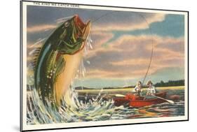 Landing Giant Fish-null-Mounted Art Print