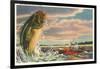 Landing Giant Fish-null-Framed Premium Giclee Print