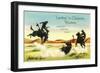 Landing in Cheyenne, Rodeo Scenes, Wyoming-null-Framed Art Print