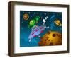 Landing of Aliens-sababa66-Framed Art Print