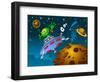 Landing of Aliens-sababa66-Framed Art Print