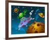 Landing of Aliens-sababa66-Framed Art Print