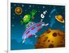 Landing of Aliens-sababa66-Framed Art Print