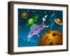 Landing of Aliens-sababa66-Framed Art Print