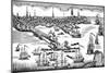 Landing of British troops at Boston harbour, 1768-Paul Revere-Mounted Premium Giclee Print
