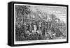 Landing of Columbus, Ad 1492-null-Framed Stretched Canvas