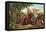 Landing of Columbus Expedition on the Island of Guanahane in 1492-null-Framed Stretched Canvas