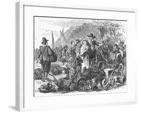 Landing of Dutch Colony on Staten Island-null-Framed Giclee Print