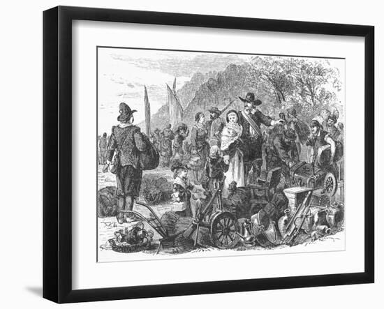 Landing of Dutch Colony on Staten Island-null-Framed Giclee Print