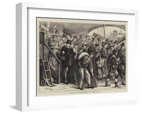 Landing of French Refugees at London Bridge-Matthew White Ridley-Framed Giclee Print