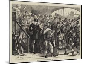 Landing of French Refugees at London Bridge-Matthew White Ridley-Mounted Giclee Print