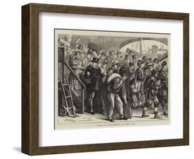 Landing of French Refugees at London Bridge-Matthew White Ridley-Framed Giclee Print