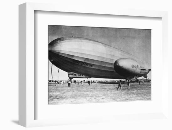 Landing of Graf Zeppelin on Field-null-Framed Photographic Print