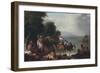 Landing of Henry Hudson, 1609, at Verplanck Point, New York, 1835 (Oil on Canvas)-Robert Walter Weir-Framed Giclee Print