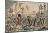 Landing of Julius Caesar, 1850-John Leech-Mounted Giclee Print