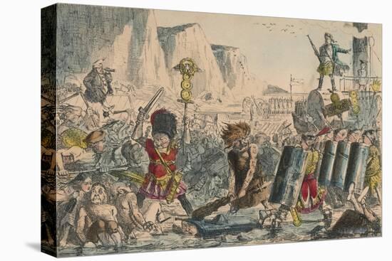 Landing of Julius Caesar, 1850-John Leech-Stretched Canvas