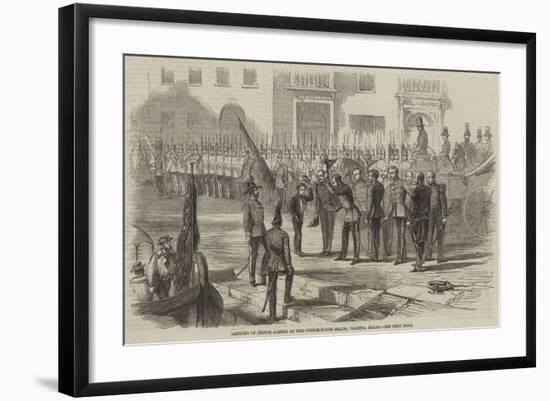 Landing of Prince Alfred at the Custom-House Stairs, Valetta, Malta-null-Framed Giclee Print