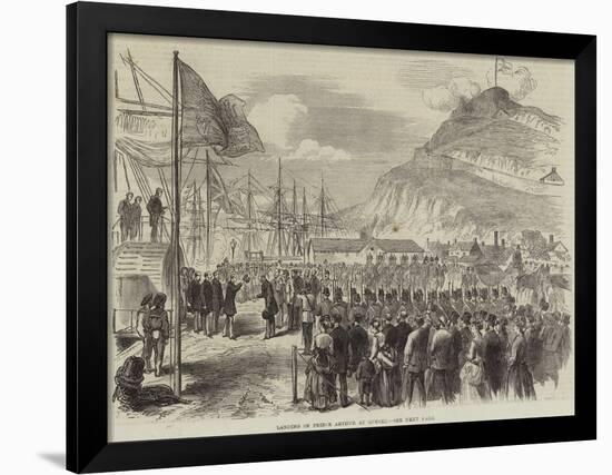 Landing of Prince Arthur at Quebec-null-Framed Giclee Print