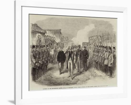 Landing of Sir Rutherford Alcock, Kcb, at Yokohama, Japan-null-Framed Giclee Print